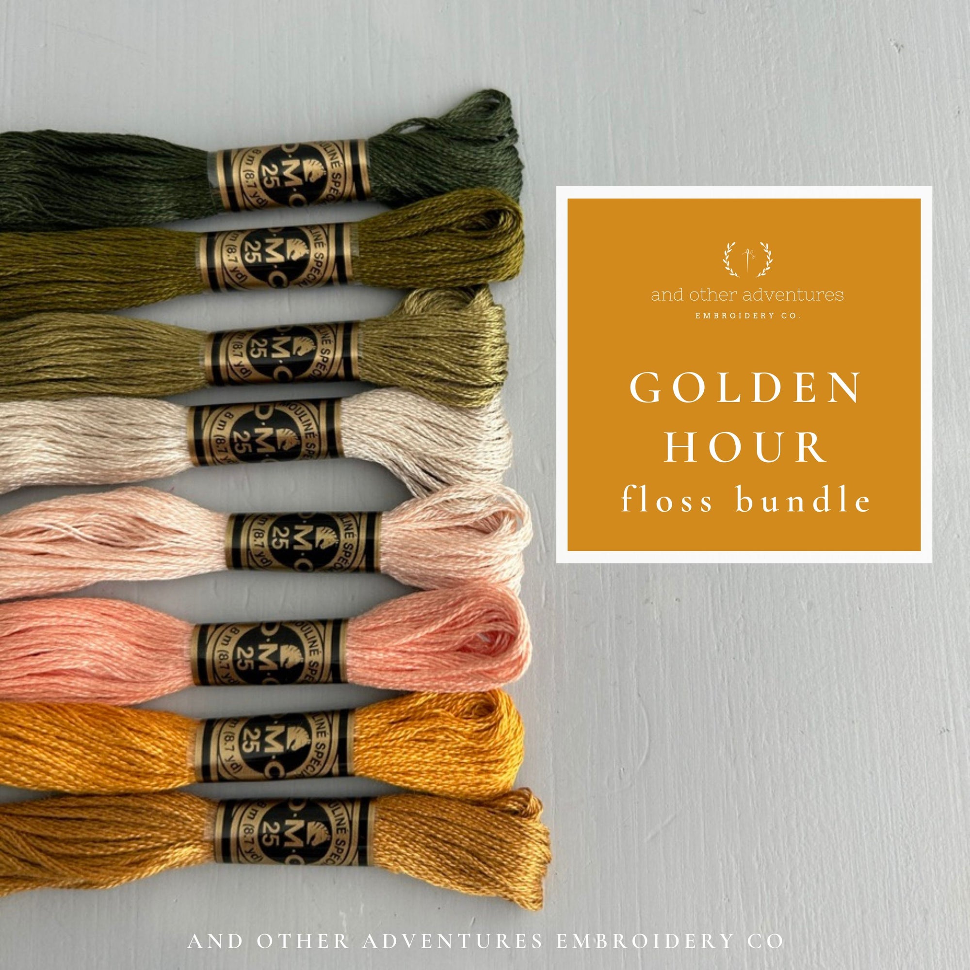 Embroidery Floss Bundle - Golden Hour
