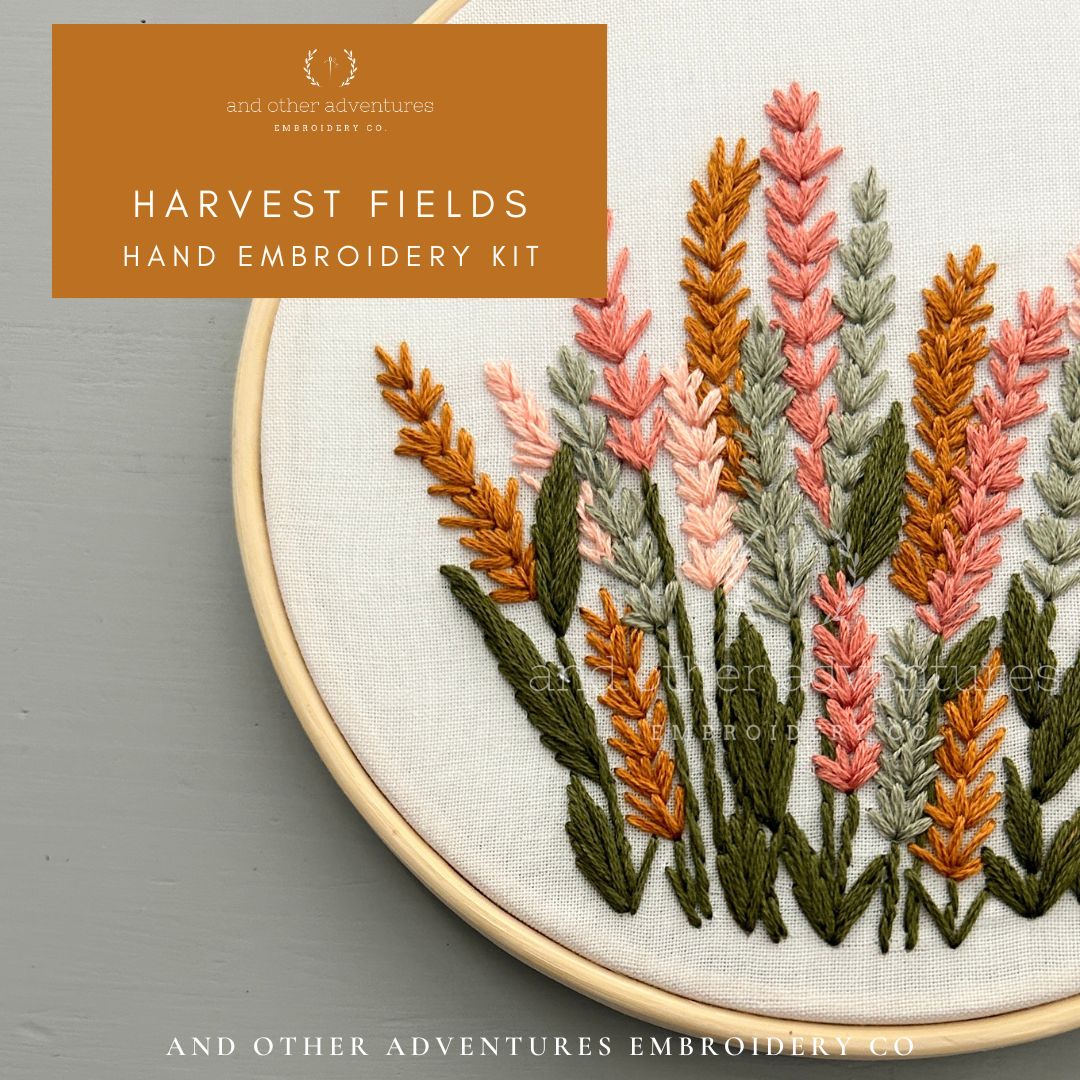 Hand Embroidery KIT - Harvest Fields