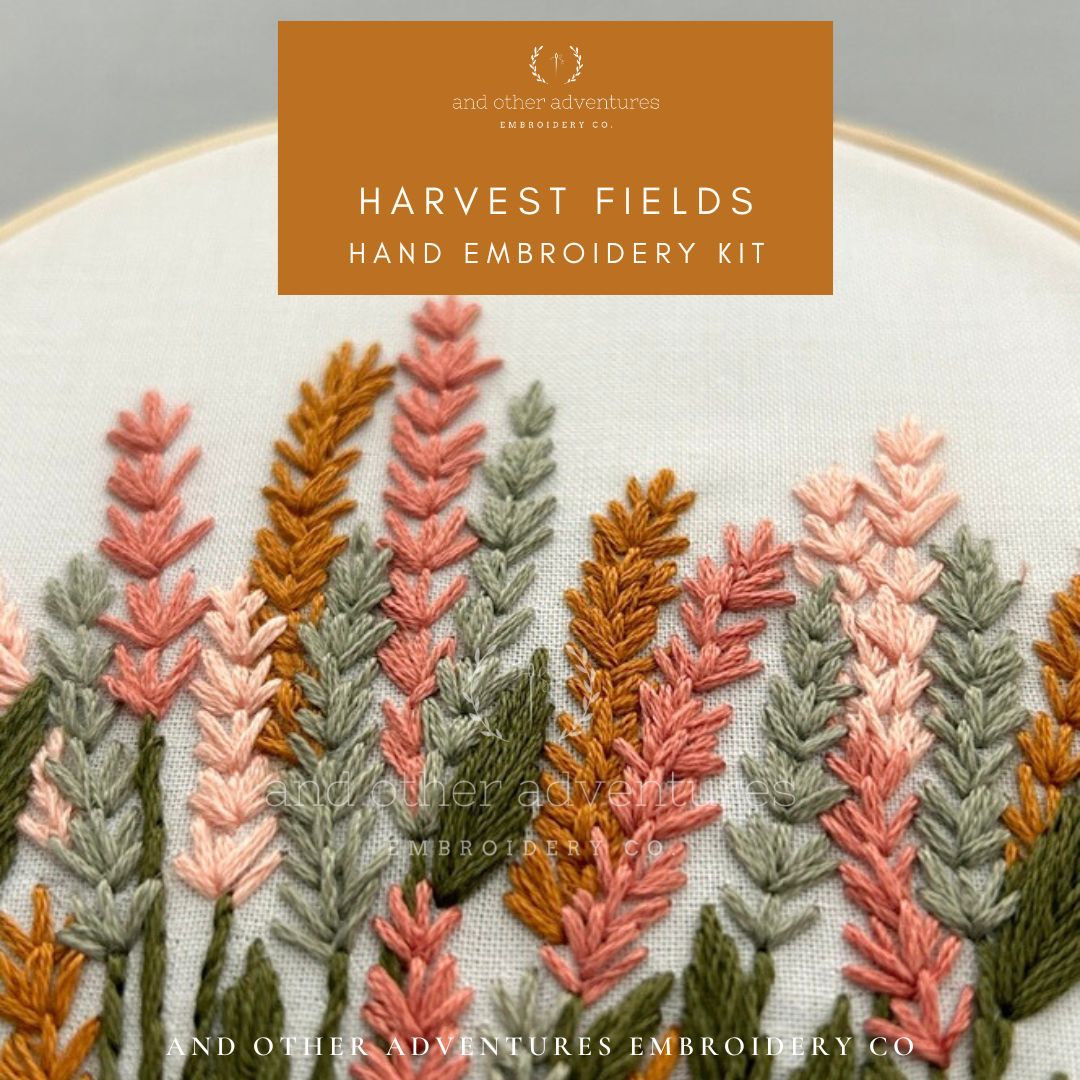 Hand Embroidery KIT - Harvest Fields