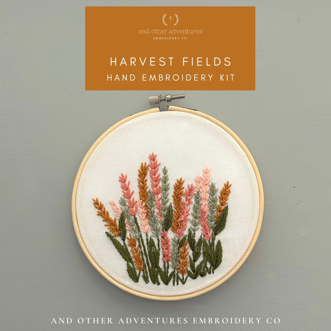 Hand Embroidery KIT - Harvest Fields