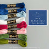 Bright summer color palette for hand embroidery or other craft projects - curated by And Other Adventures Embroidery Co