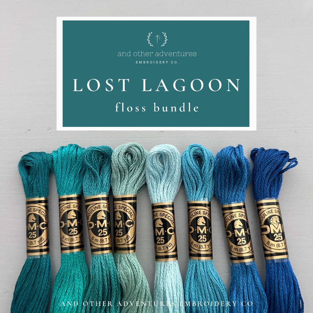 Lost Lagoon DMC Floss Bundle by And Other Adventures Embroidery Co