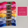 Lover - hand picked bright embroidery floss bundle by And Other Adventures Embroidery Co