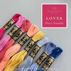 Taylor Swift&#39;s Lover Album inspired embroidery floss color palette by And Other Adventures Embroidery Co