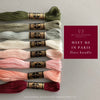 Red, Pink, White and Green Floss Bundle  for Embroidery Projects 