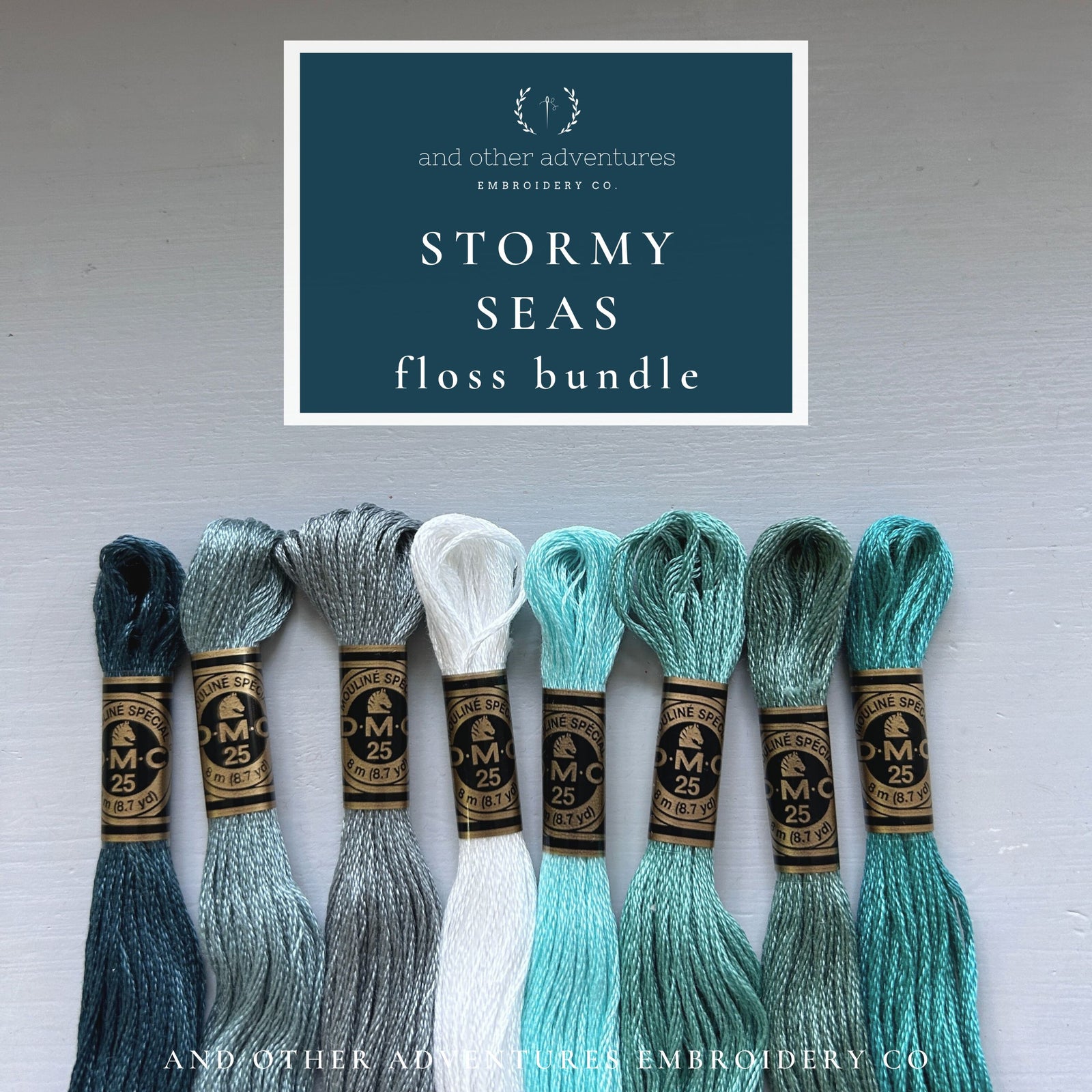 Embroidery Floss Bundle - Stormy Seas