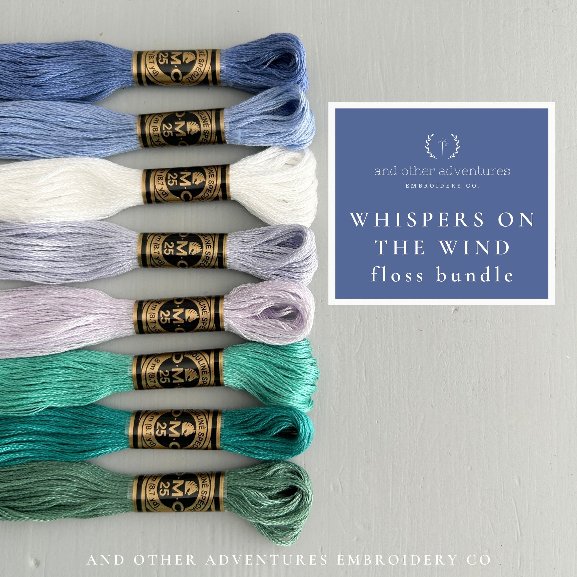 Embroidery Floss Bundle - Whispers on the Wind