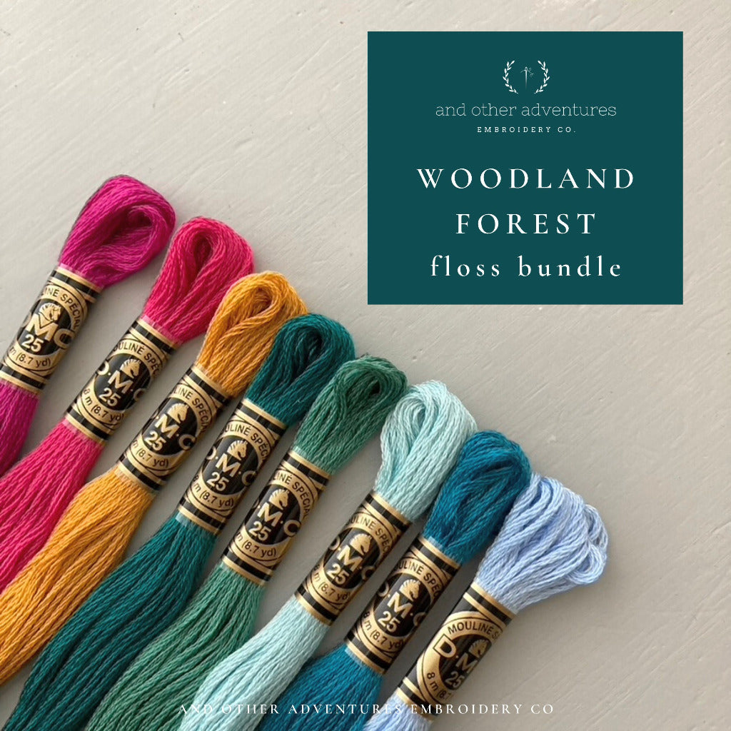 Bright Christmas Color Palette for you holiday embroidery projects curated by And Other Adventures Embroidery Co