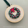 Hand Embroidered Holiday Ornament by And Other Adventures Embroidery Co