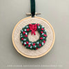 Christmas Tree Wreath Ornament Embroidery by And Other Adventures Embroidery Co