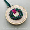 Jewel Tone Christmas Tree embroidered ornament by And Other Adventures Embroidery Co