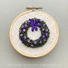 Christmas Wreath Embroidered Ornament No. 48