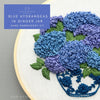 Classic Blue Hydrangea Chinoiserie Hand Embroidery Kit by And Other Adventures Embroidery Co