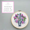 Periwinkle Lilacs in Ginger Jar Hand Embroidery Kit by And Other Adventures Embroidery Co