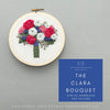 Blue and Pink Hand Embroidery Bouquet PDF Pattern by And Other Adventures Embroidery Co