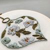 WHOLESALE Embroidery Kit - Floral Ornament in Muted Aqua