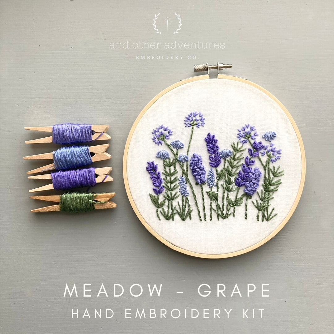 Beginner Hand Embroidery Pattern - Bright Summer Meadow - And Other  Adventures Embroidery Co