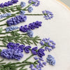Purple Floral Hand Embroidery Art Project by And Other Adventures Embroidery Co