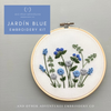 Jardín Blue Hand Embroidery Kit by And Other Adventures Embroidery Co