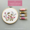Jardín Mauve Hand Embroidery Kit by And Other Adventures Embroidery Co