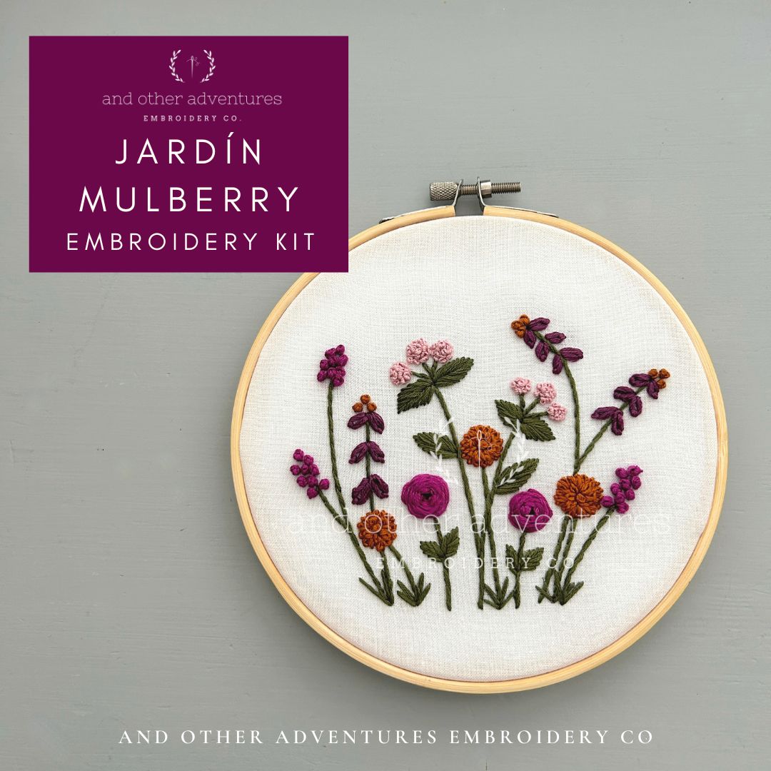 Floral Embroidery Kit by And Other Adventures Embroidery Co
