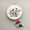 Hand Embroidery PDF Pattern  - Jardín in Teal