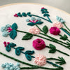 Hand Embroidery PDF Pattern  - Jardín in Teal