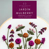 Hand Embroidery PDF Pattern  - Jardín in Mulberry