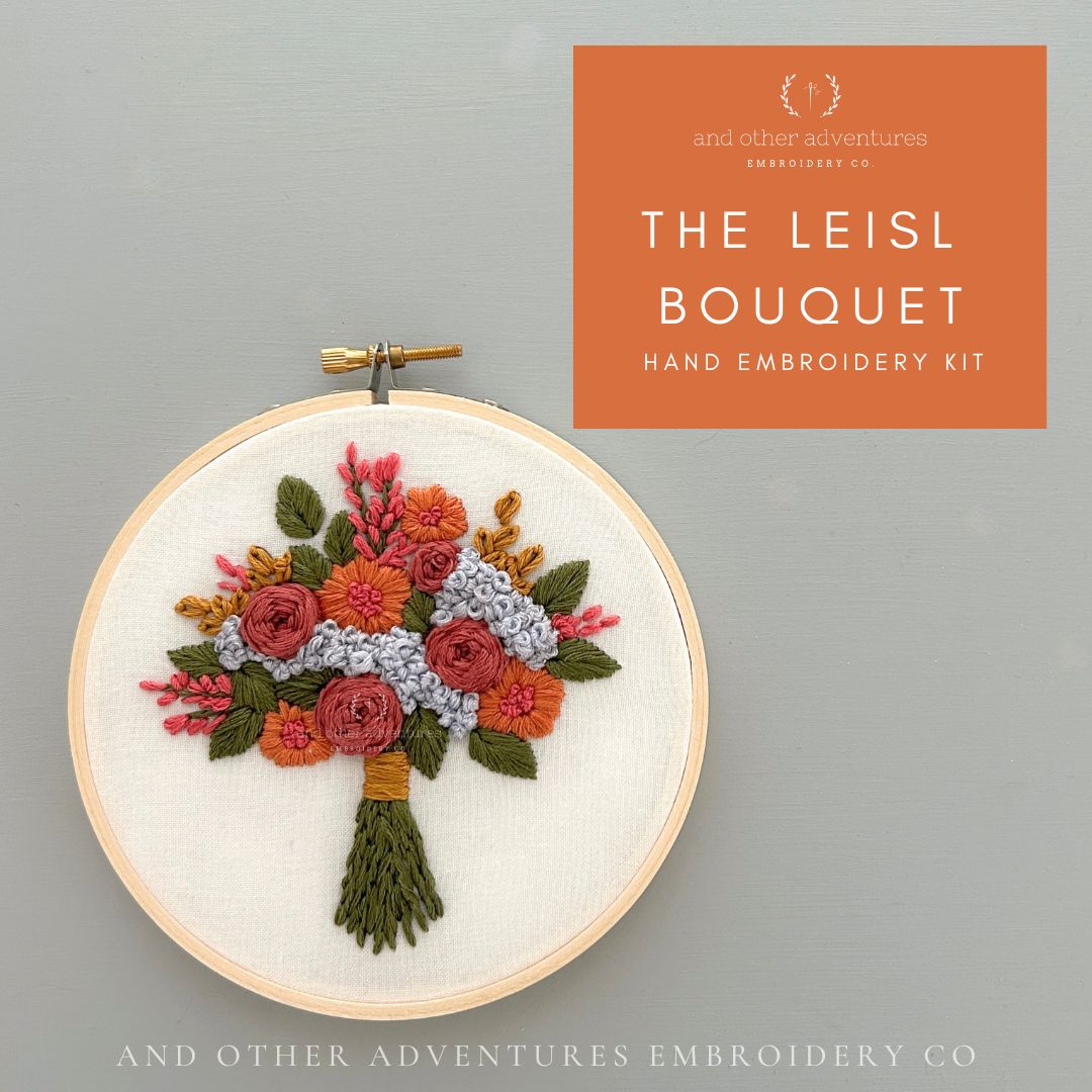The Leisl Bouquet Hand Embroidery Kit by And Other Adventures Embroidery Co