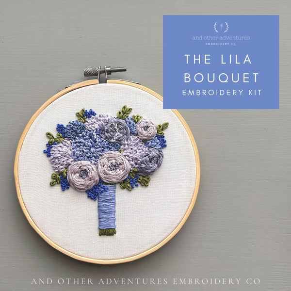 Hand Embroidery Kit - The Lila Bouquet - And Other Adventures