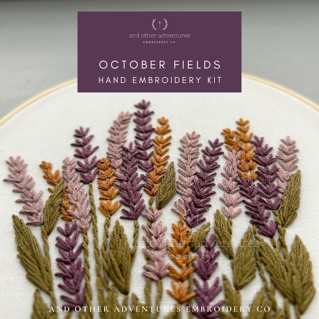 Hand Embroidery KIT - October Fields
