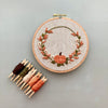 Autumn Pumpkin Wreath Embroidery Project for Beginners by And Other Adventures Embroidery Co
