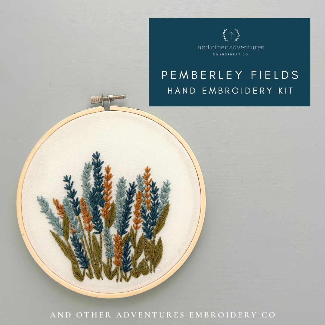 Pemberley Fields - Beginner Hand Embroidery Kit by And Other Adventures Embroidery Co