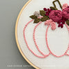 Pink Fall Decor Hand Embroidery Instructions for Beginner Embroidery by And Other Adventures Embroidery Co