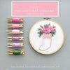 Pink Christmas Stocking Embroidery Kit WHOLESALE by And Other Adventures Embroidery Co