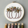 Pumpkin with Moody Florals Hand Embroidery starter project for beginners by And Other Adventures Embroidery Co