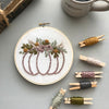 Moody Pumpkin Embroidery Hoop Art Kit by And Other Adventures Embroidery Co