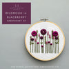 Hand Embroidery Kit - Wildwood in Blackberry