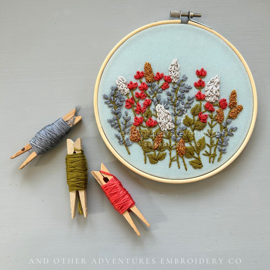 Hand Embroidery Kit - Winslow in Poppy