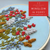 Hand Embroidery Kit - Winslow in Poppy