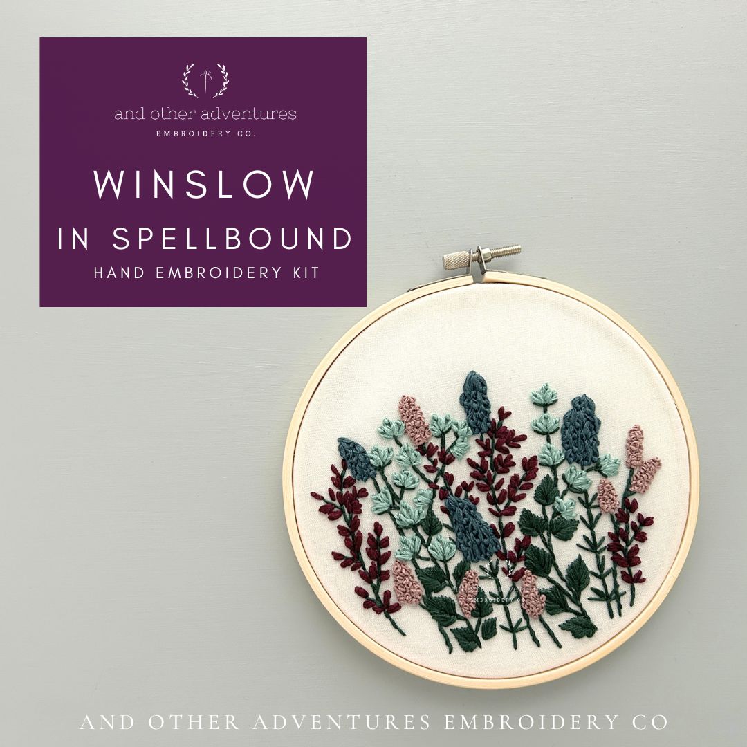 Winslow in Spellbound Hand Embroidery Kit by And Other Adventures Embroidery Co