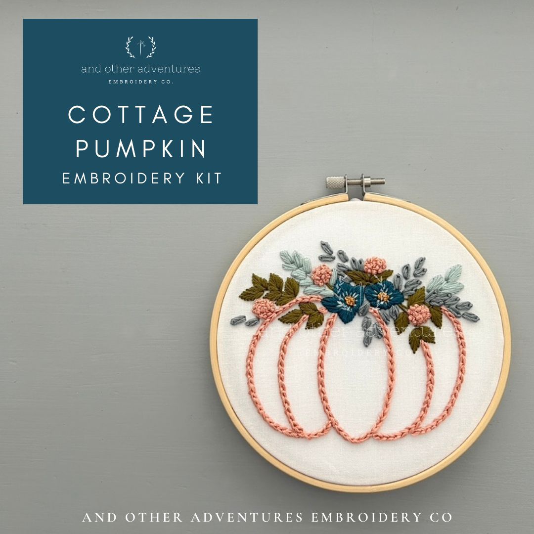 Hand Embroidery Kit - Cottage Pumpkin
