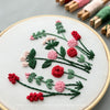 Hand Embroidery Kit  - Jardín in Red