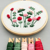 Hand Embroidery Kit  - Jardín in Red