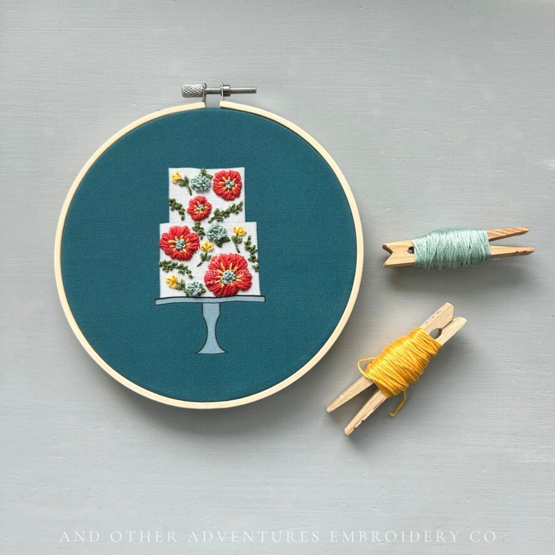 Wedding Cake Beginner Friendly Stitching Project by And Other Adventures Embroidery Co