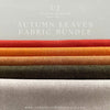 Autumn Leaves Linen Fabric Bundle for Hand Embroidery projects