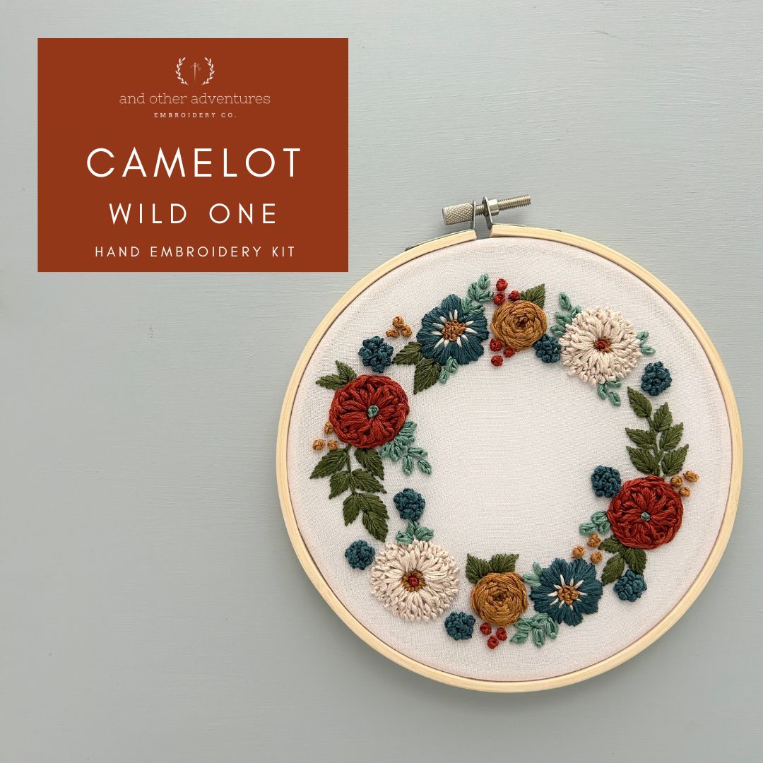 Hand Embroidery Kit - Camelot in Wild One