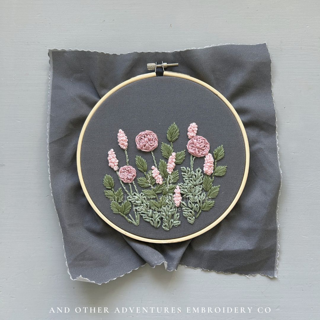 Hawthorne Rosewater hand embroidery kit - And Other Adventures Embroidery Co