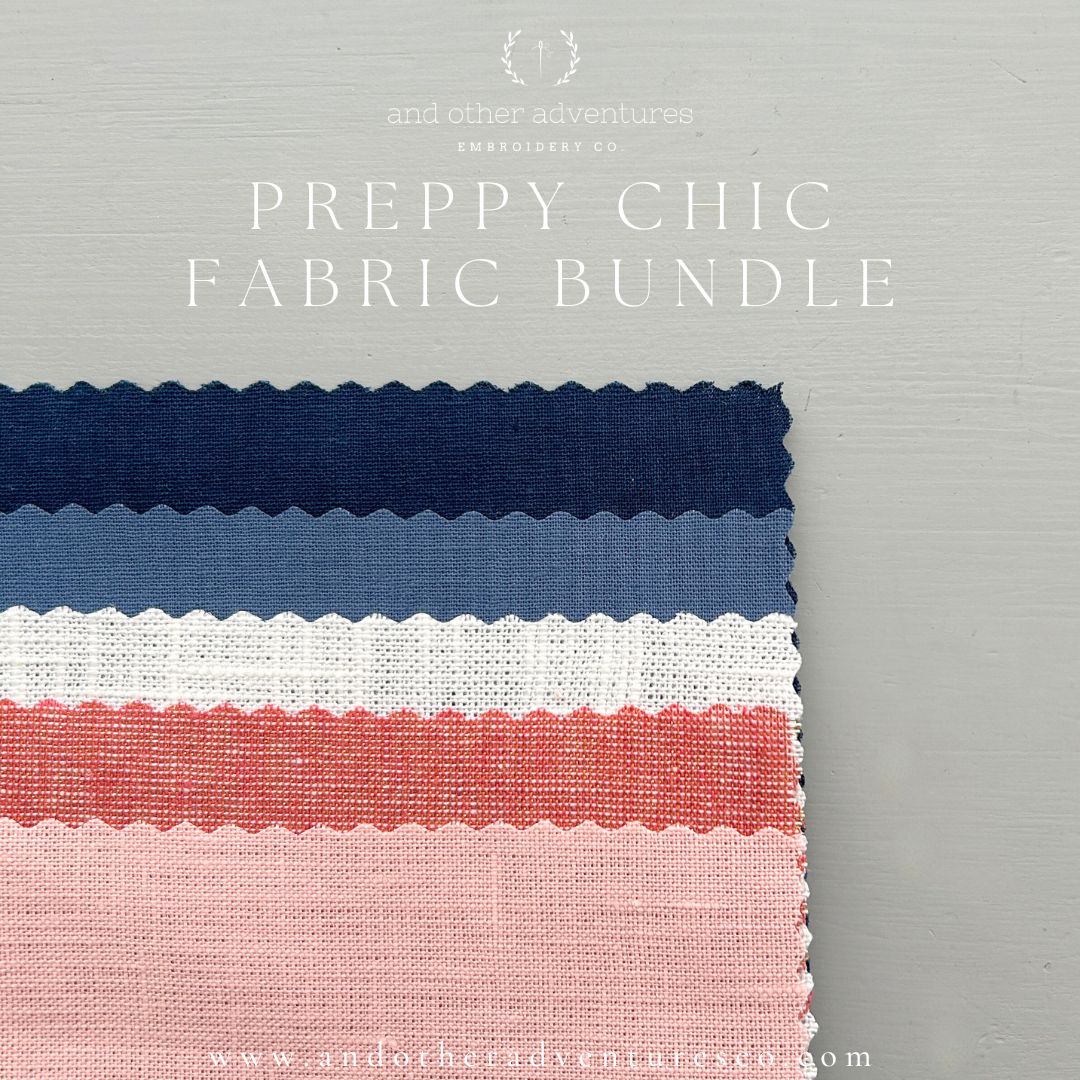 Linen Fabric Bundle - Preppy Chic