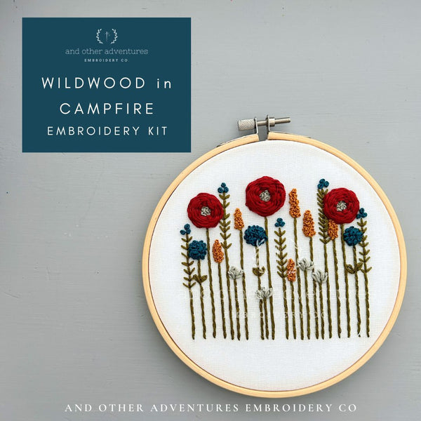Hand Embroidery Kit - Wildwood in Campfire - And Other Adventures